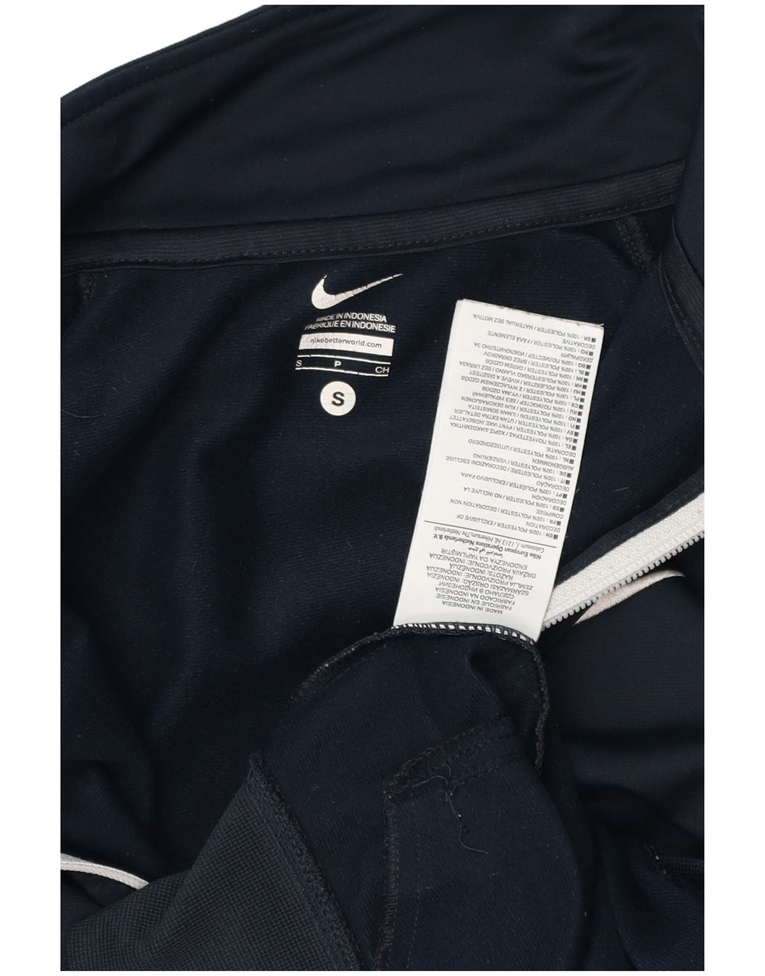 NIKE Veste de survêtement pour homme Petit polyester color block bleu marine