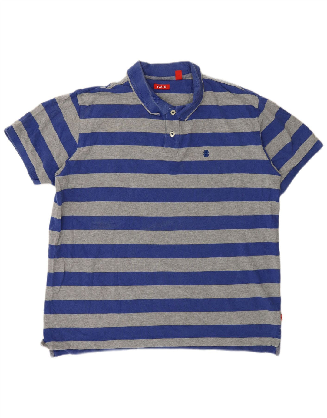 Izod Polo Homme XL Bleu Rayé Coton