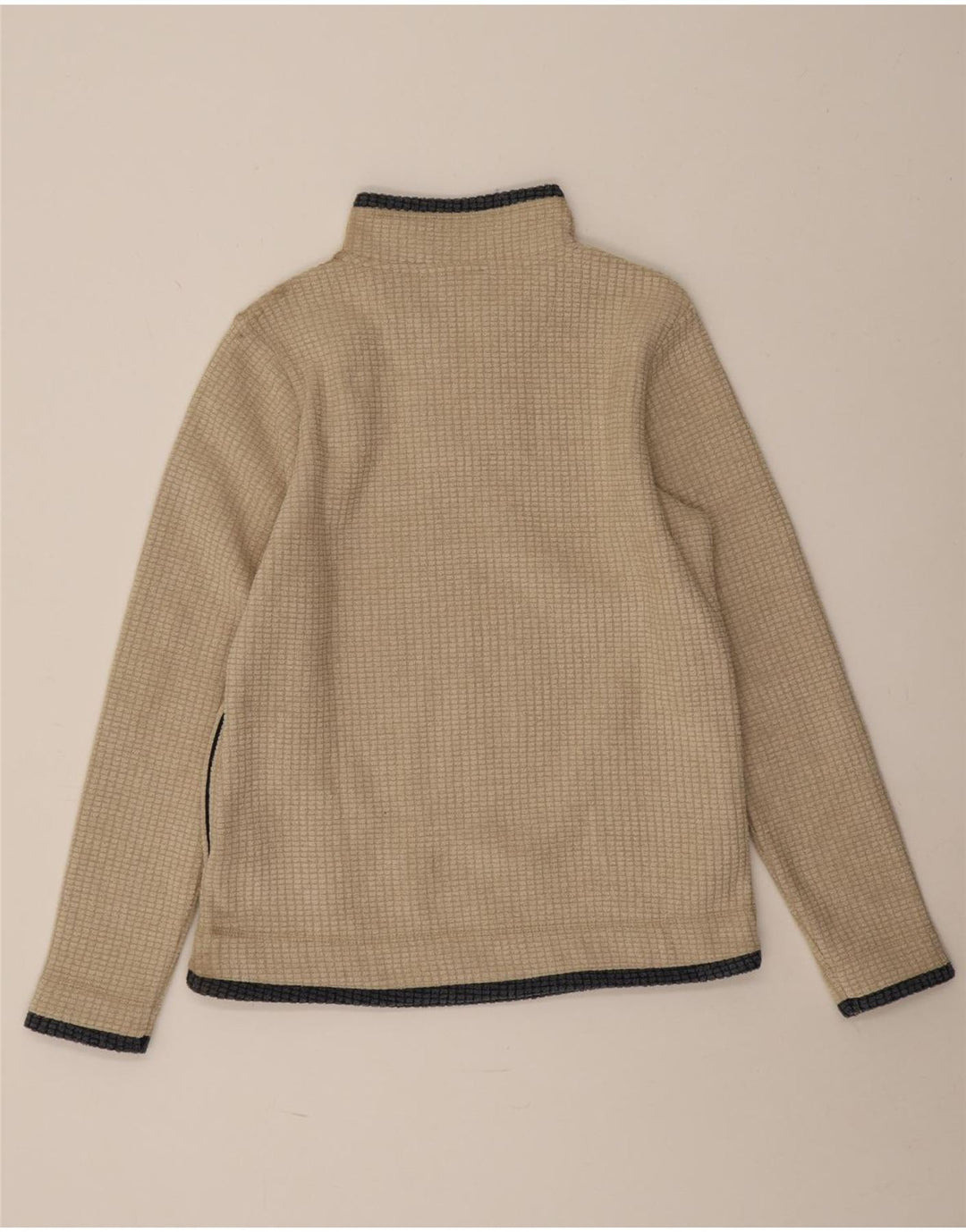 Weird Fish Pull polaire à col zippé pour femme UK 12 Beige moyen Polyester