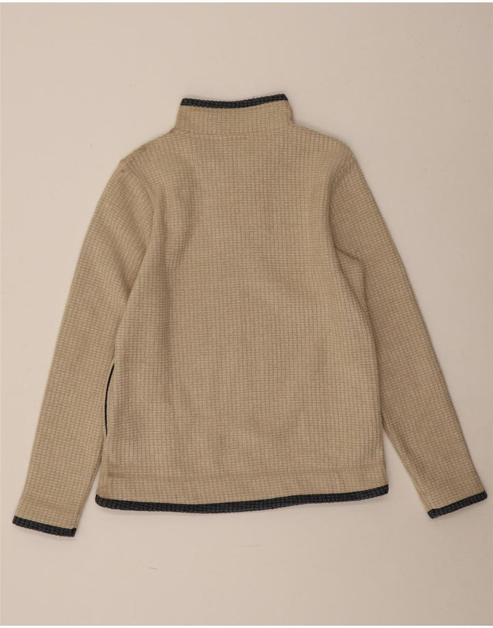 Weird Fish Pull polaire à col zippé pour femme UK 12 Beige moyen Polyester