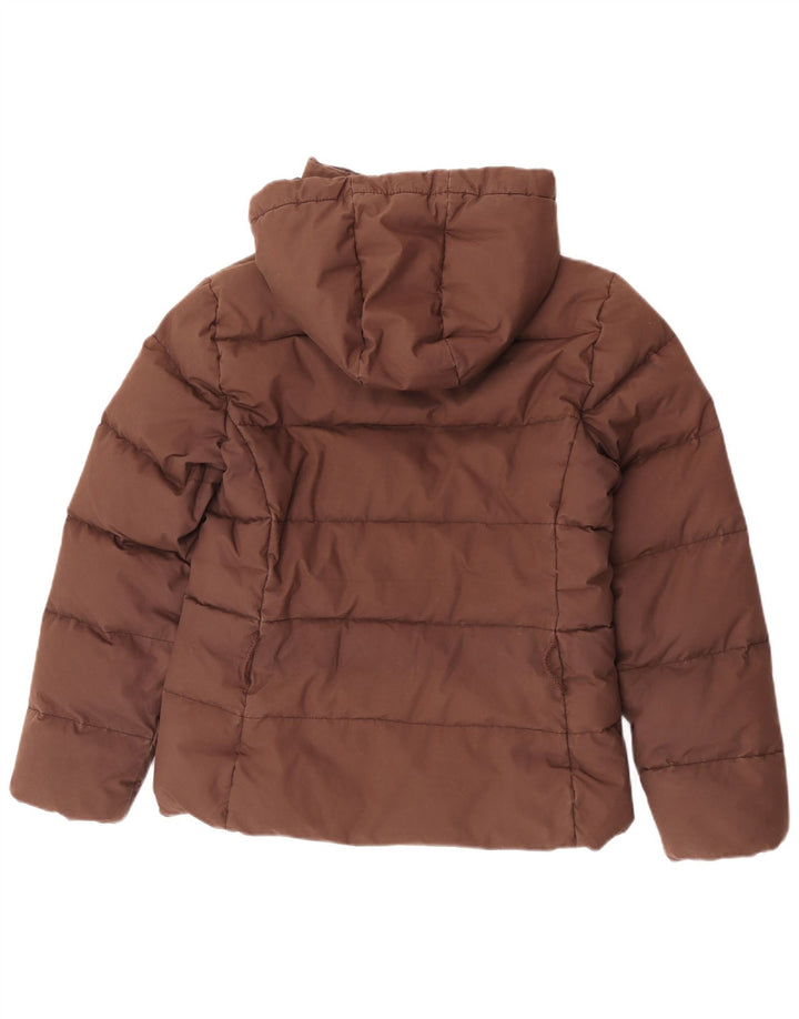 Murphy & Nye Veste matelassée à capuche pour femme UK 14 en coton marron moyen