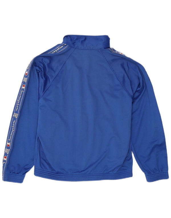 Champion Veste de Survêtement Graphique Homme Bleu Moyen Colourblock