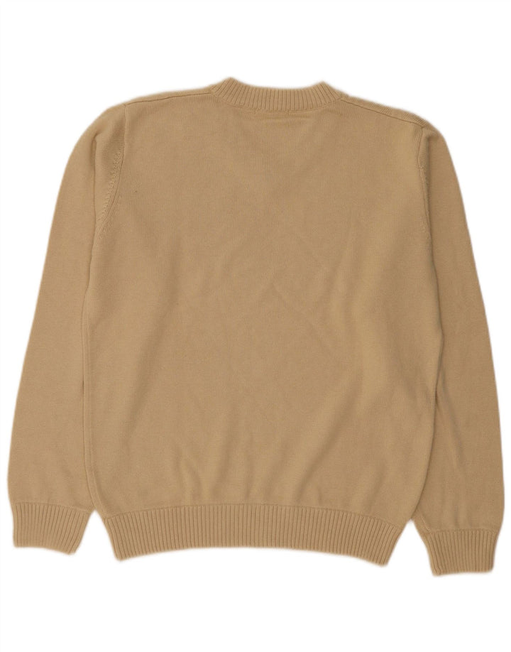 Sergio Tacchini Pull Col V Homme Petit Coton Beige