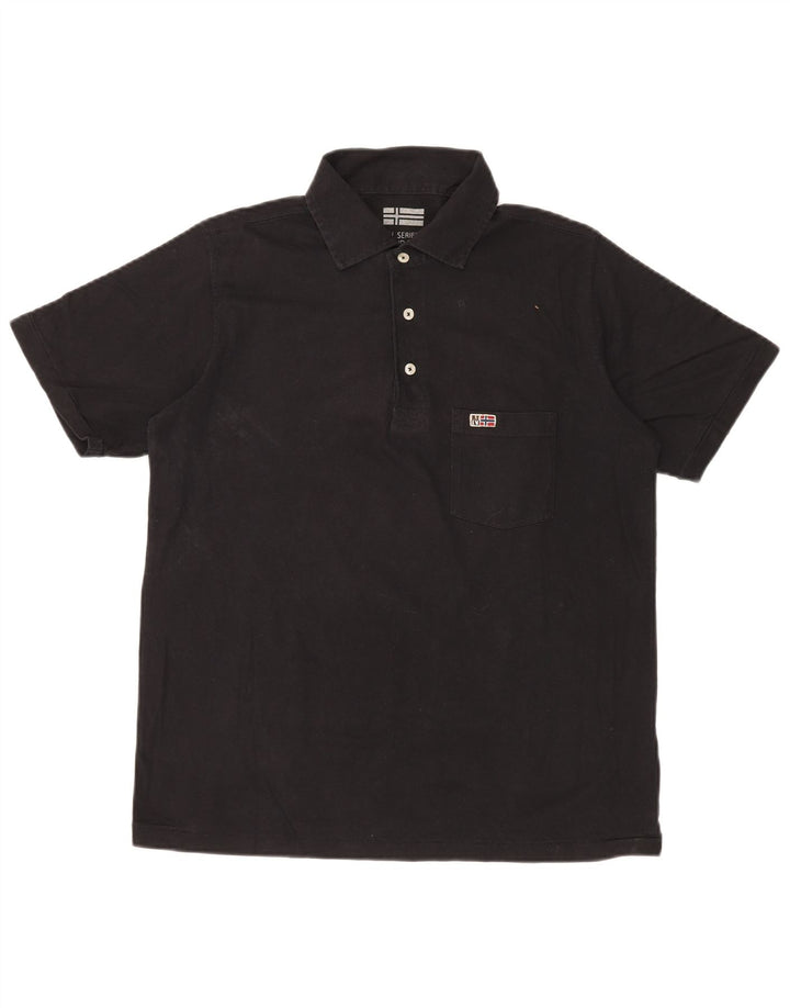 NAPAPIJRI Polo Homme Petit Noir Coton