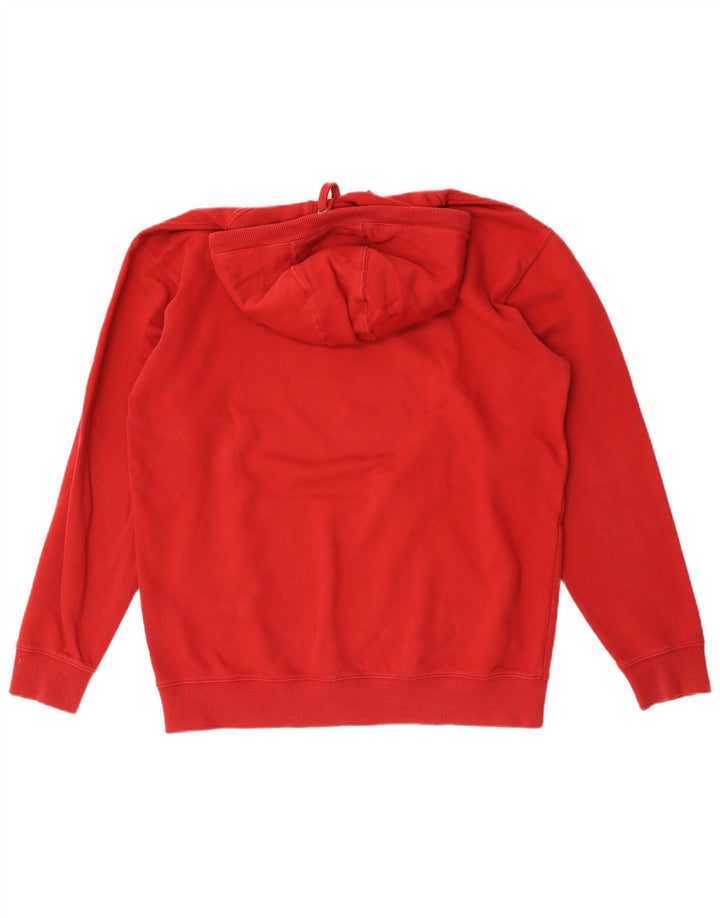 Vans Pull à capuche graphique pour homme en coton rouge Large