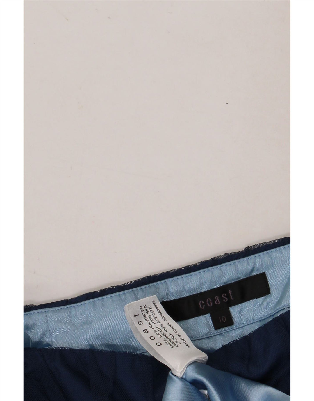 COAST Robe bustier pour femme UK 10 Petit Bleu Floral Polyester