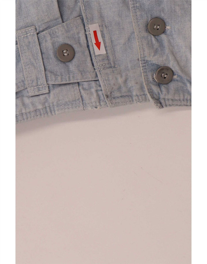 vintage Mens Bomber Denim Jacket UK 36 Petit Bleu