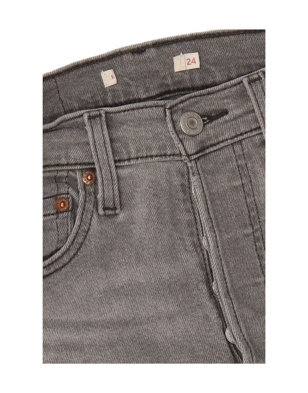 LEVI'S Jean large taille haute femme W24 L27 gris