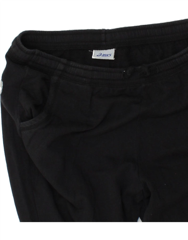 ASICS Womens Tracksuit Trousers Joggers UK 12 Medium  Black Cotton Vintage Asics and Second-Hand Asics from Messina Hembry 