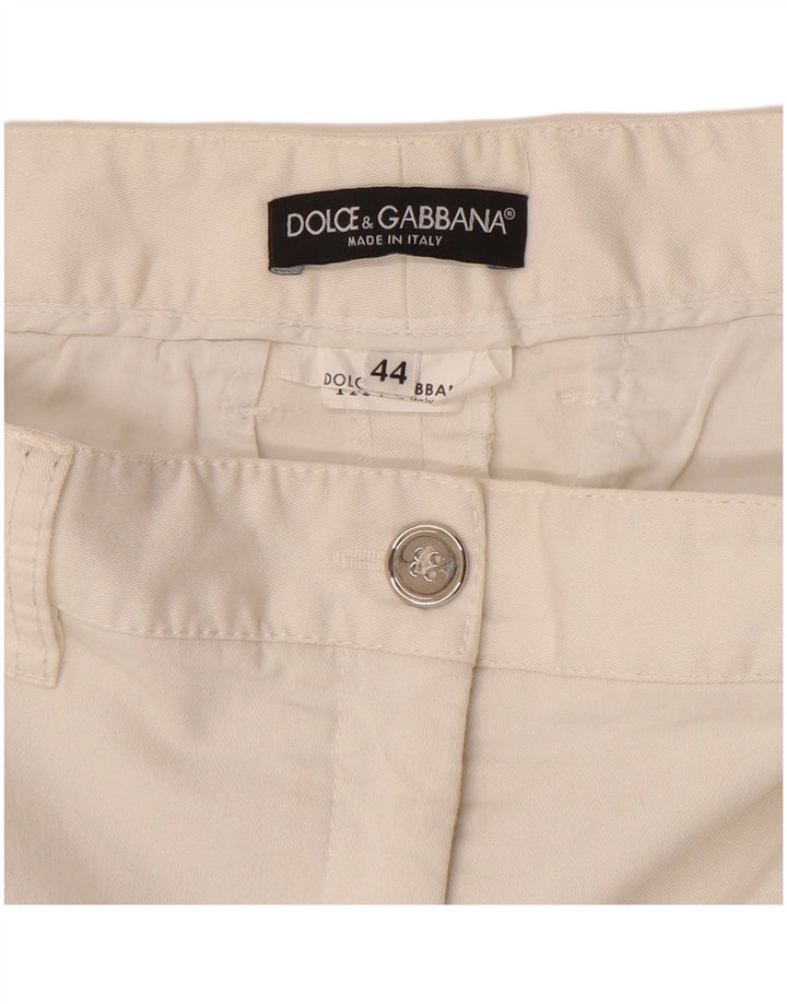 Dolce & Gabbana Short Cargo Femme IT 44 Moyen W32 Blanc