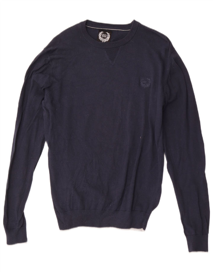 Gianmarco Venturi Pull col rond homme bleu marine moyen