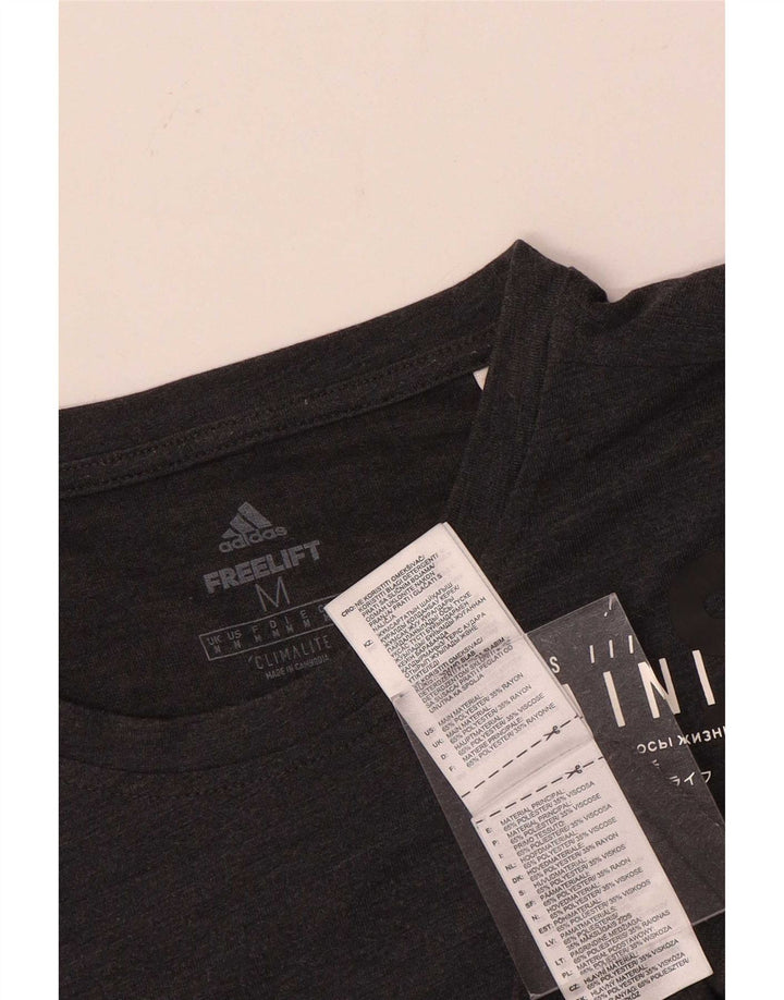 Adidas T-Shirt Climalite Graphic Homme Gris Moyen Polyester