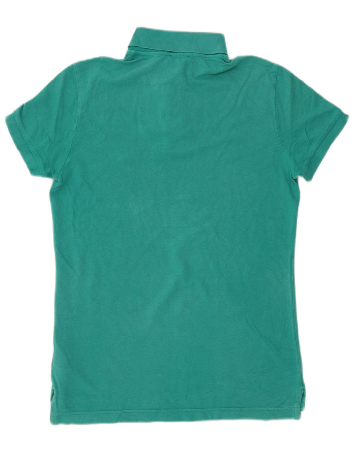 BENETTON Polo Homme Vert Moyen Coton