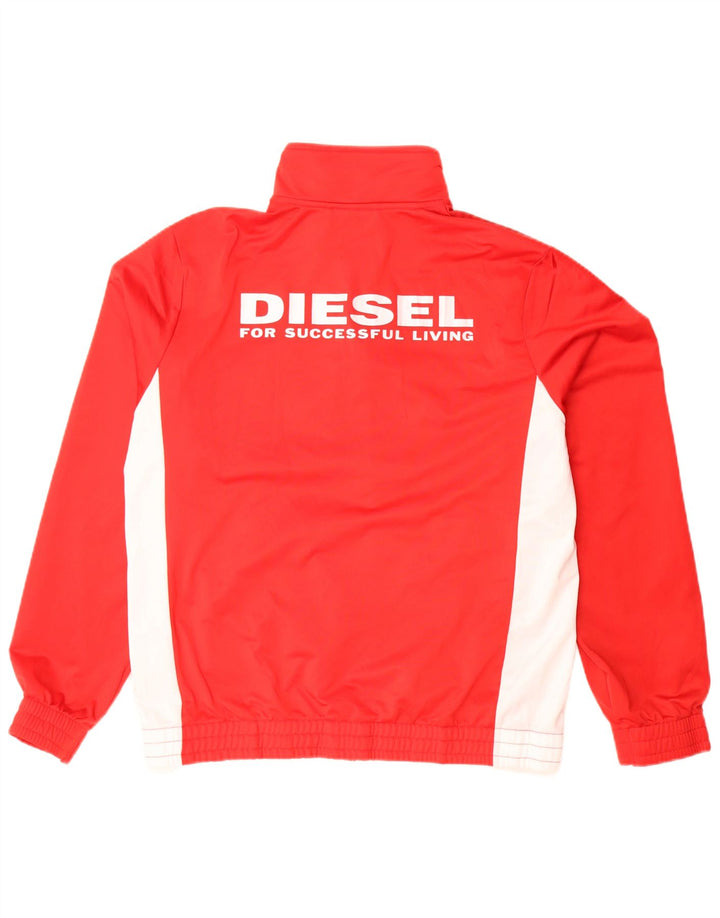 Lotto Veste de Survêtement Graphique Homme Rouge Moyen Polyester Colorblock