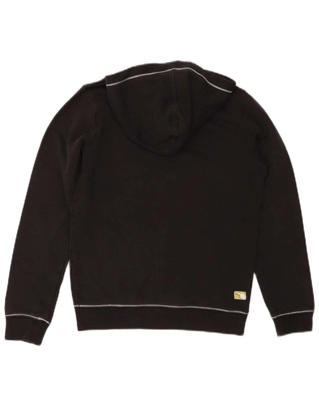 PUMA Sweat à capuche zippé graphique pour fille 13-14 ans Noir Coton