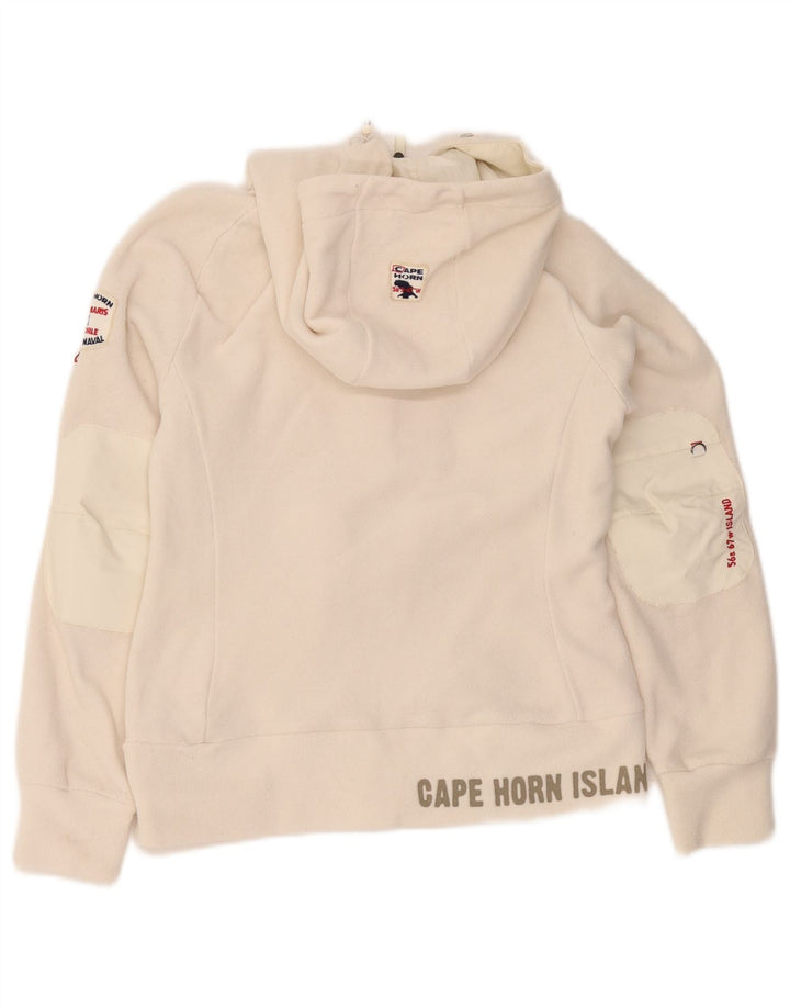 Cape Horn Veste polaire à capuche pour femme UK 10 Petit Blanc