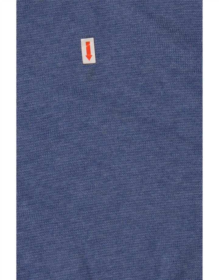 Nautica Pull col V pour homme en coton bleu Taille L