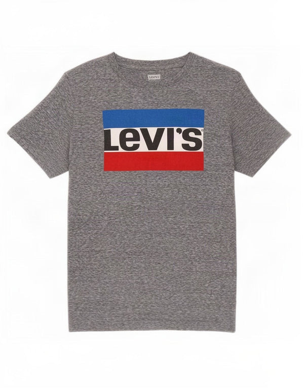 Levi's T-Shirt Graphique Garçon 13-14 ans XL Coton Chiné Gris