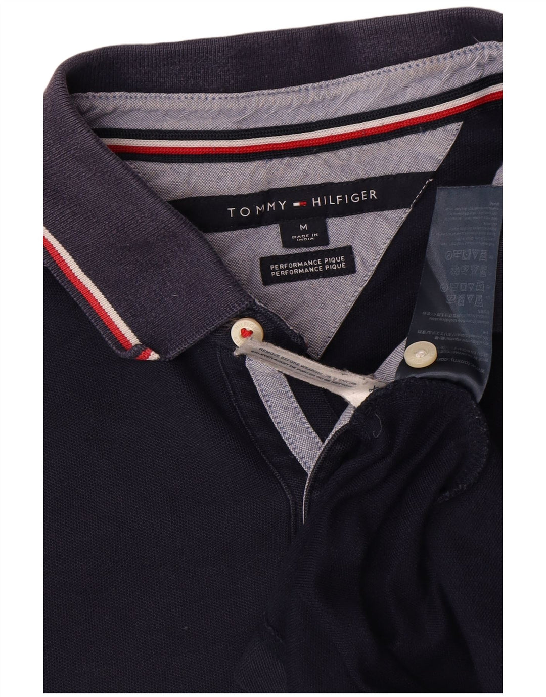 Tommy Hilfiger Polo Homme Bleu Marine Moyen Coton