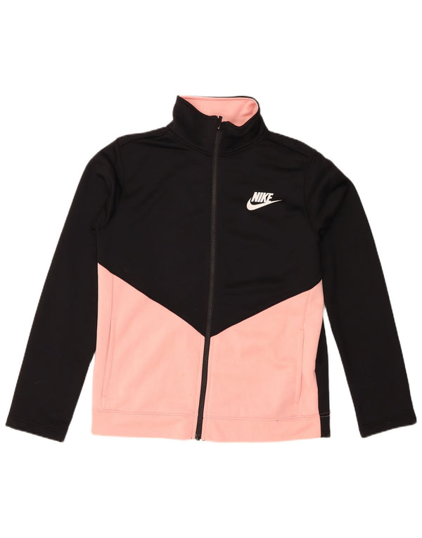 Veste de survêtement Nike Fille 13-14 ans XL Noir Colourblock Polyester