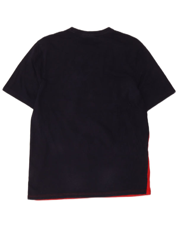 Fila Homme Graphic T-Shirt Top Large Multicolore Colourblock Coton