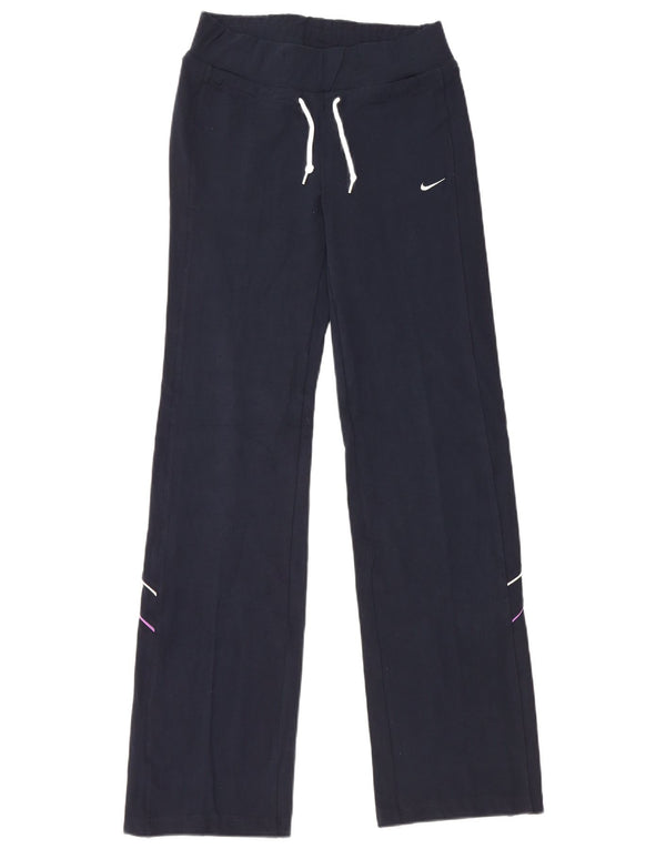 Nike Pantalon de survêtement pour femme UK 8/10 Small Bleu marine en coton