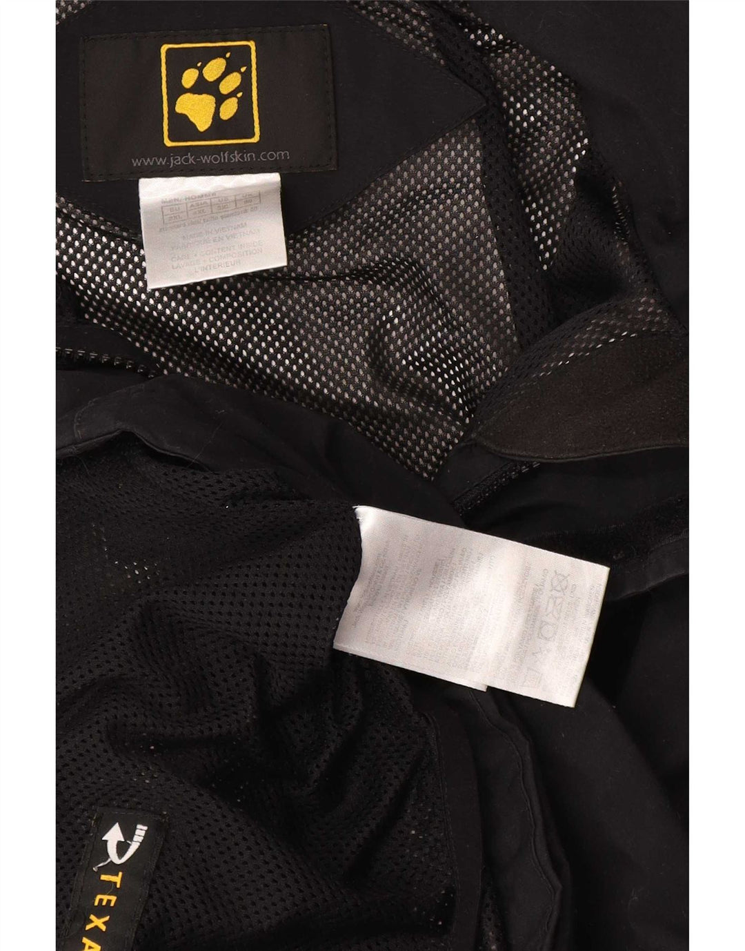 Jack Wolfskin Veste coupe-vent pour homme UK 50 3XL Noir Polyamide