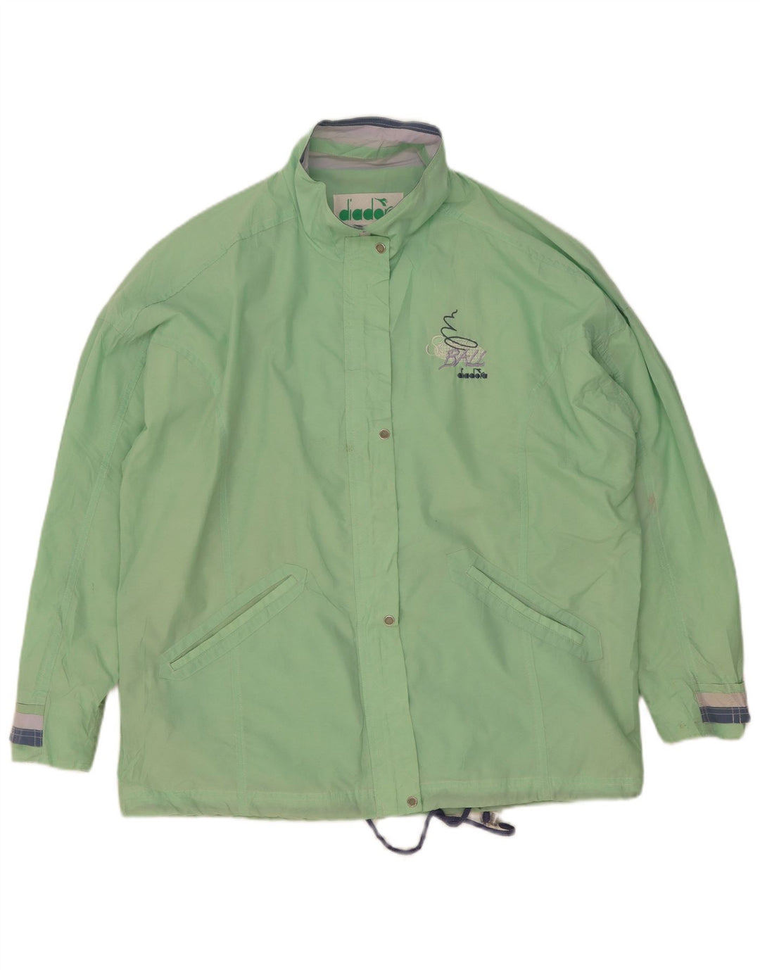 Diadora Veste de pluie surdimensionnée pour femme UK 14 Nylon vert moyen