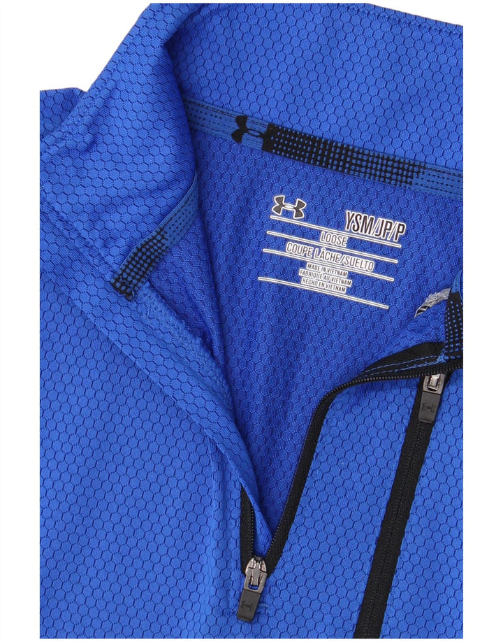 Under Armour Haut de survêtement pour garçon 7-8 ans Petit Bleu Colorblock