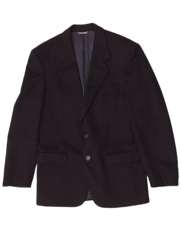 Urbis Veste Blazer 2 Boutons Homme IT 46 Petite Laine Bleu Marine