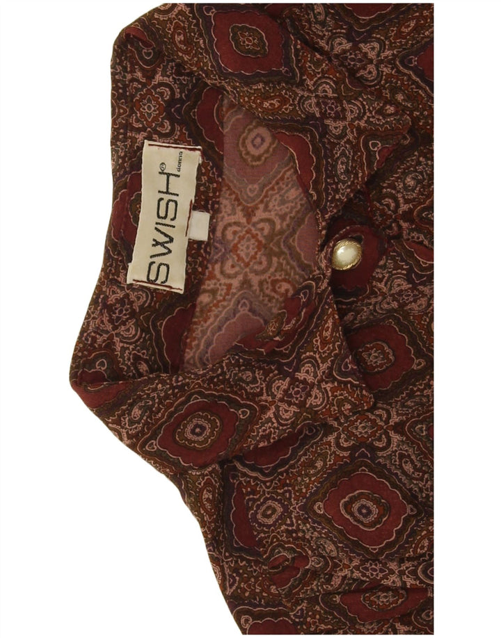 Swish Chemise Femme UK 18 XL Bordeaux Ikat