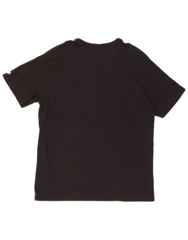 Champion T-Shirt Graphique Homme Top XL Noir Coton