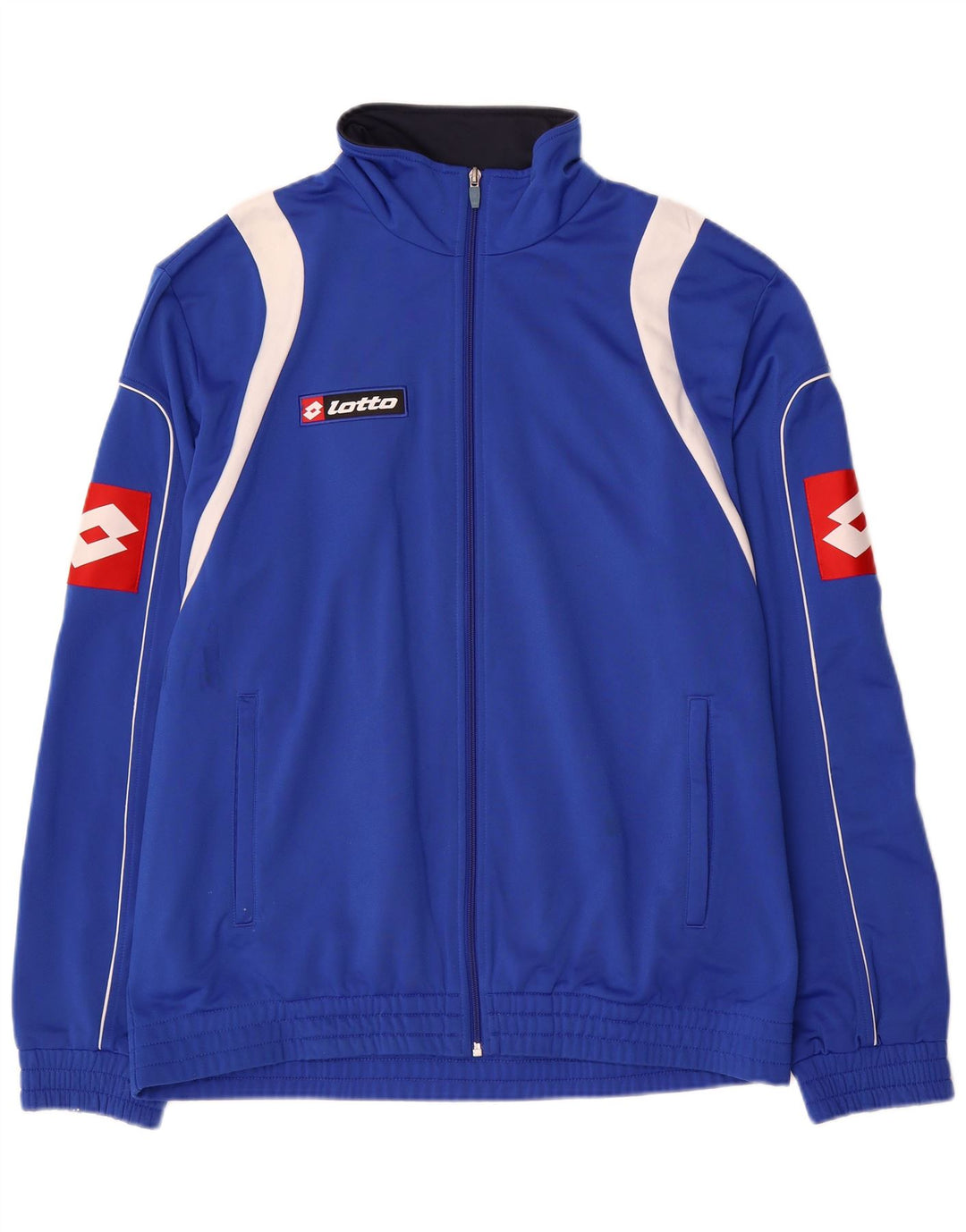 Lotto Mens Graphic Tracksuit Top Jacket XL Couleur Bleu Bloc en Polyester