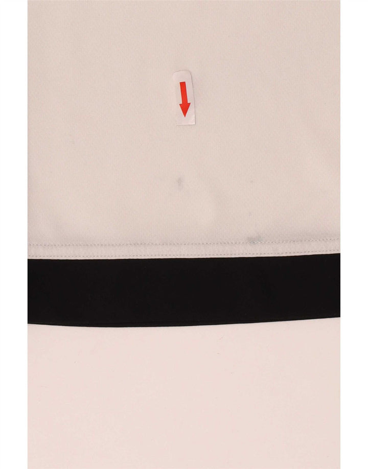 Adidas Climalite T-Shirt Haut Petit Blanc Colorblock Polyester