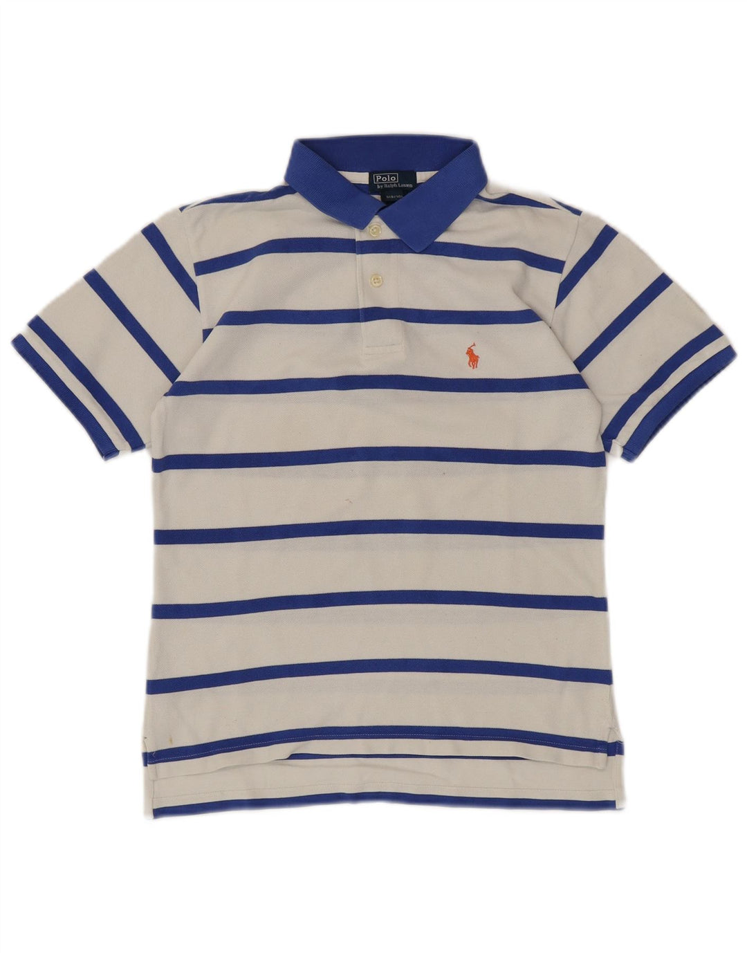 POLO RALPH LAUREN Polo Garçon 8-9 ans Petit Coton Rayé Blanc