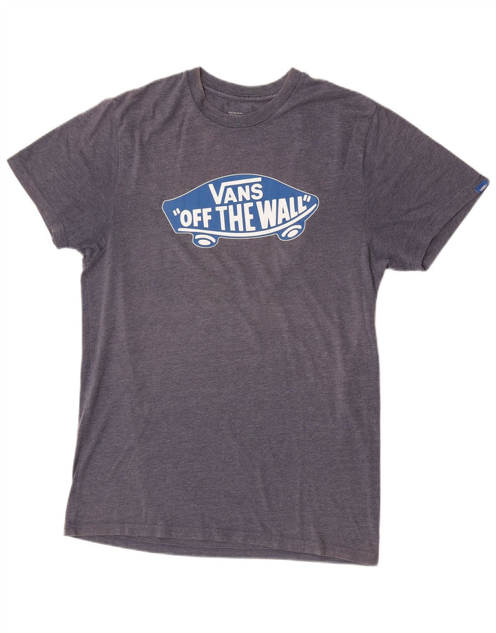 Vans T-Shirt Graphique Homme Gris Moyen Coton