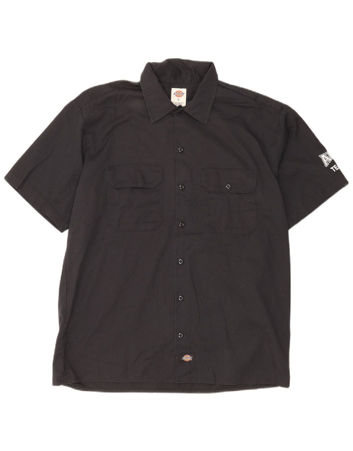 DICKIES Chemise graphique à manches courtes pour hommes Grand coton noir