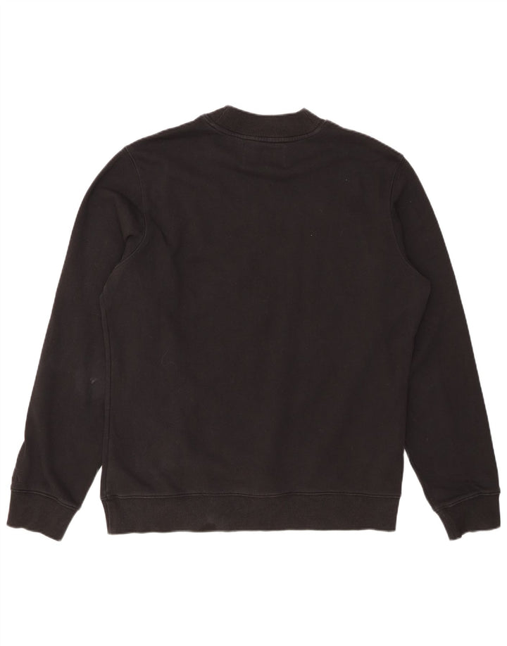 CALVIN KLEIN JEANS Sweat-shirt graphique pour femme UK 16 Large Noir