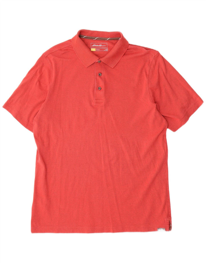 Eddie Bauer Polo Homme Coton Rouge Moyen
