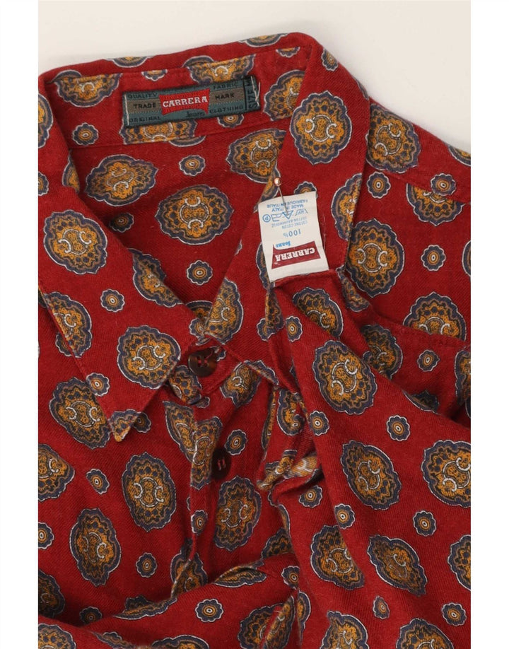 Carrera Chemise Homme Rouge Moyen Paisley Cotton