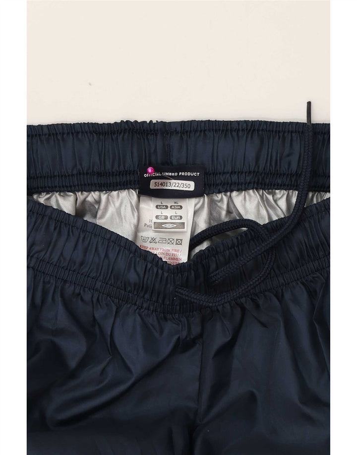 Umbro Pantalon de Survêtement Graphique Homme Large Bleu Marine Polyester