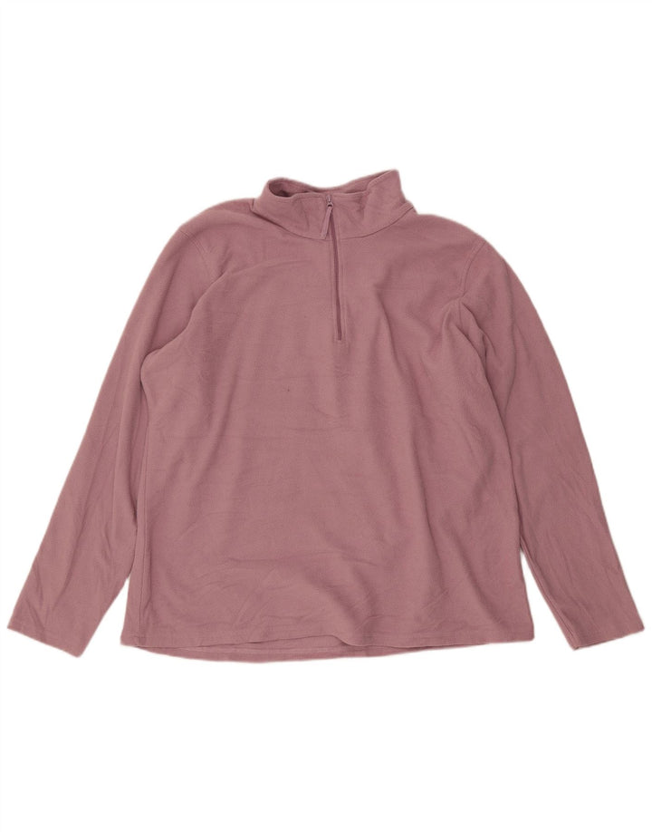 MOUNTAIN WAREHOUSE Pull polaire à col zippé pour femme UK 18 XL Rose