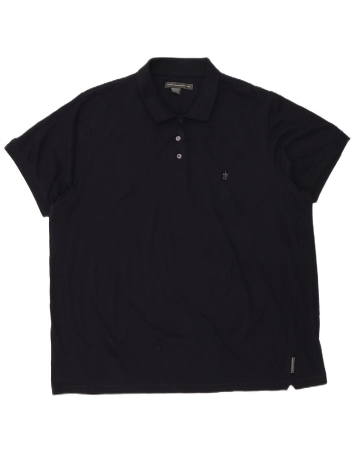 French Connection Polo Homme 4XL Bleu Marine Coton