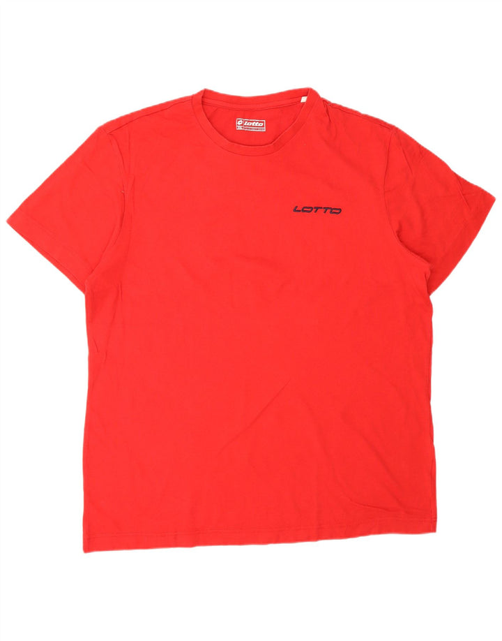 LOTTO T-Shirt Homme Top 2XL Rouge Synthétique