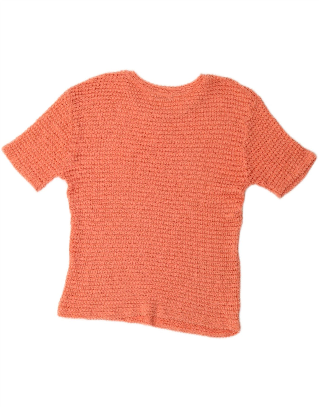 ZARA Femme Trafaluc Chemisier En Maille Oversize UK 14 Orange Moyen