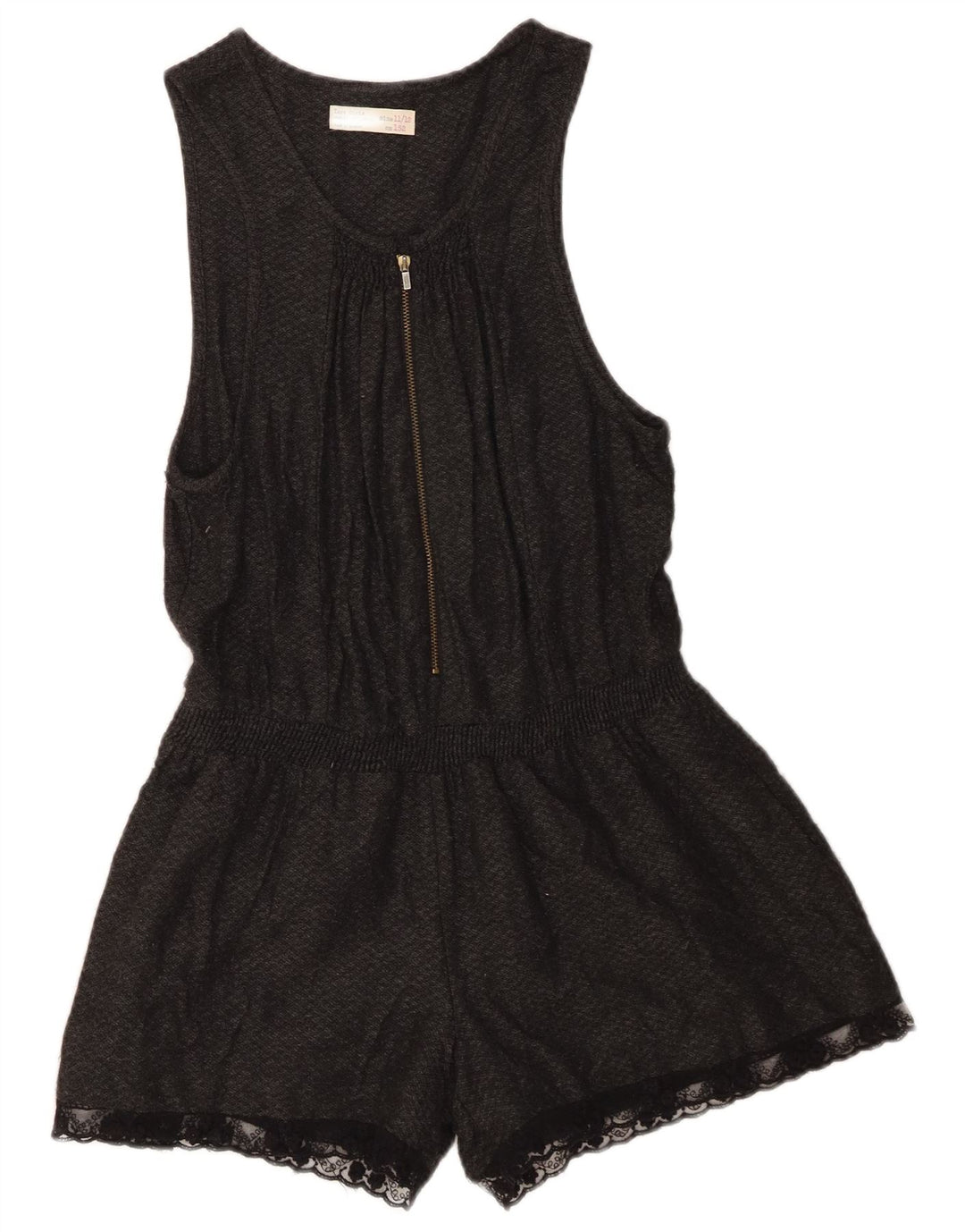 Combishort Sans Manches Fille Zara 11-12 Ans Noir