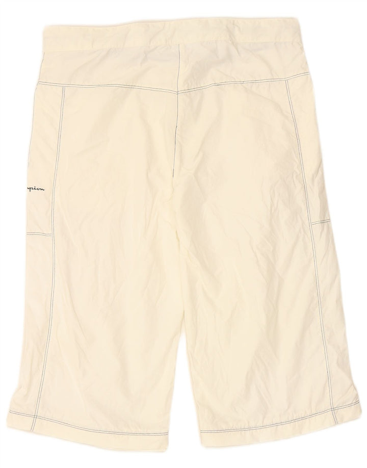 CHAMPION Womens Bermuda Shorts Large W32 White Cotton