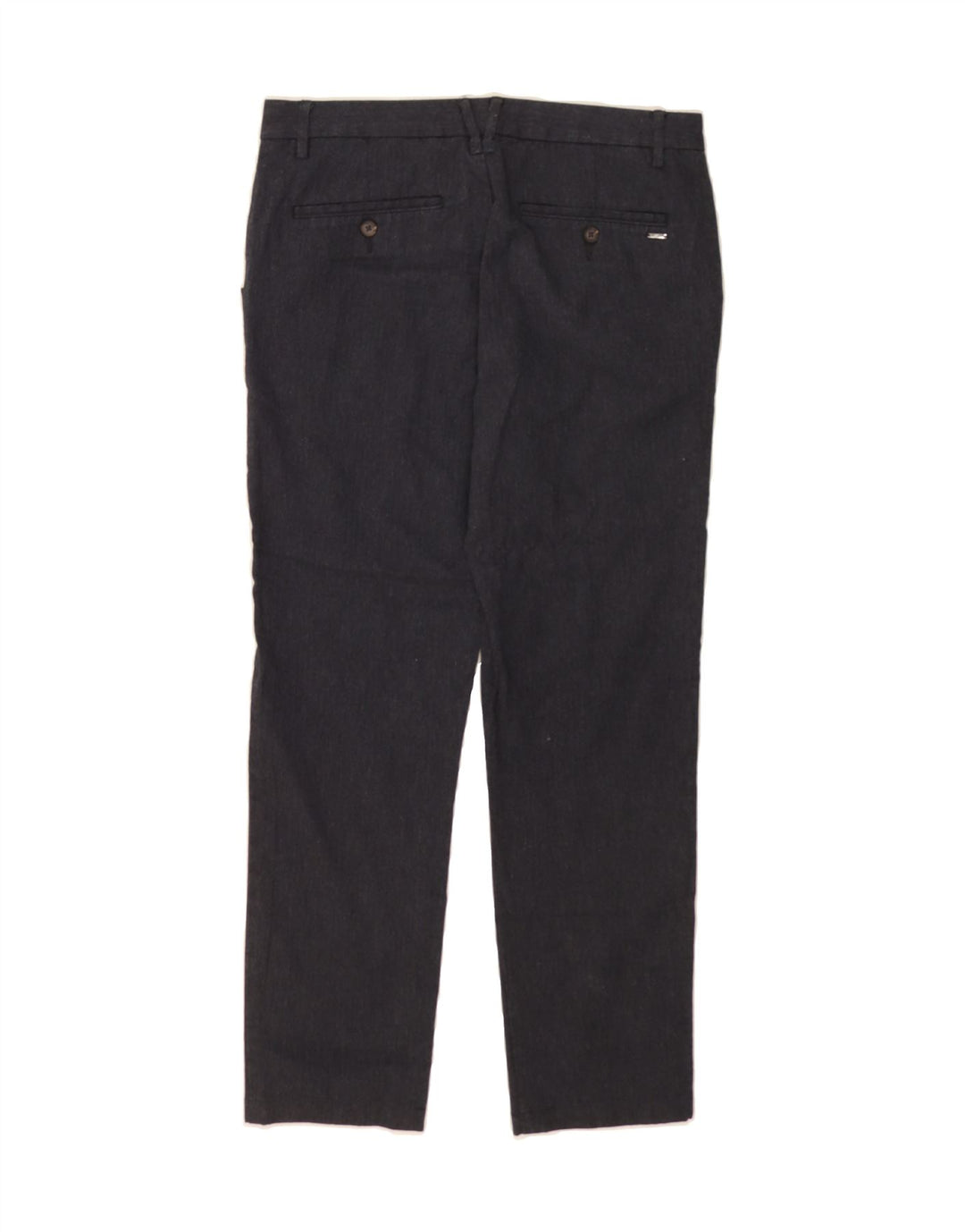 JULES Womens Slim Casual Trousers EU 38 Medium W30 L26 Grey Herringbone Vintage Jules and Second-Hand Jules from Messina Hembry 