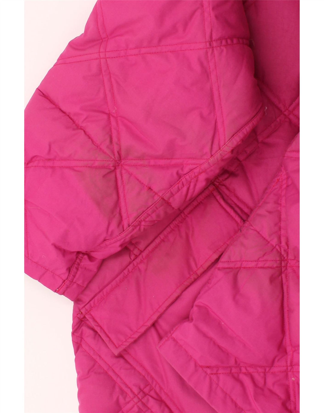DOLOMITE Mens Reversible Padded Jacket UK 38 Medium Pink Argyle/Diamond Vintage Dolomite and Second-Hand Dolomite from Messina Hembry 