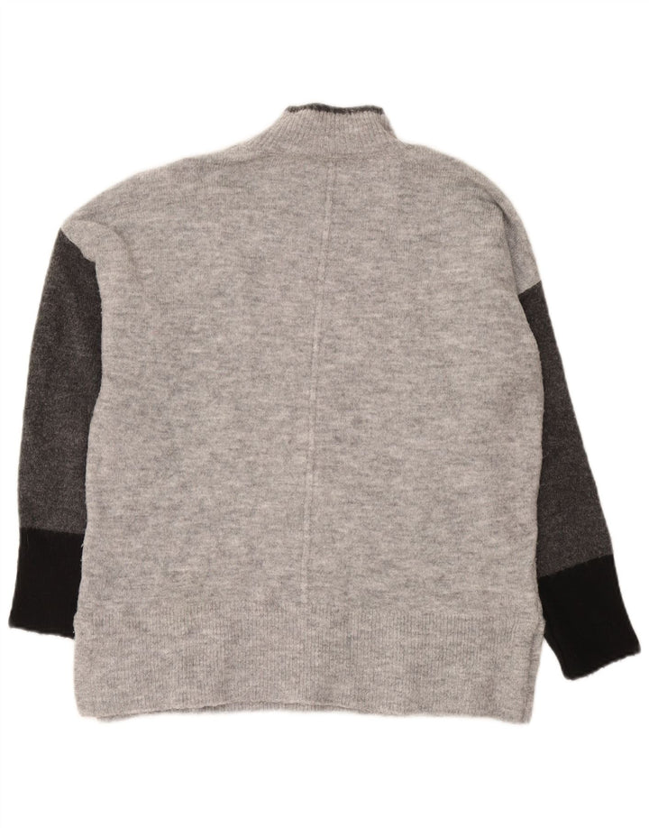 Marks & Spencer Pull col roulé pour femme Gris moyen UK 14